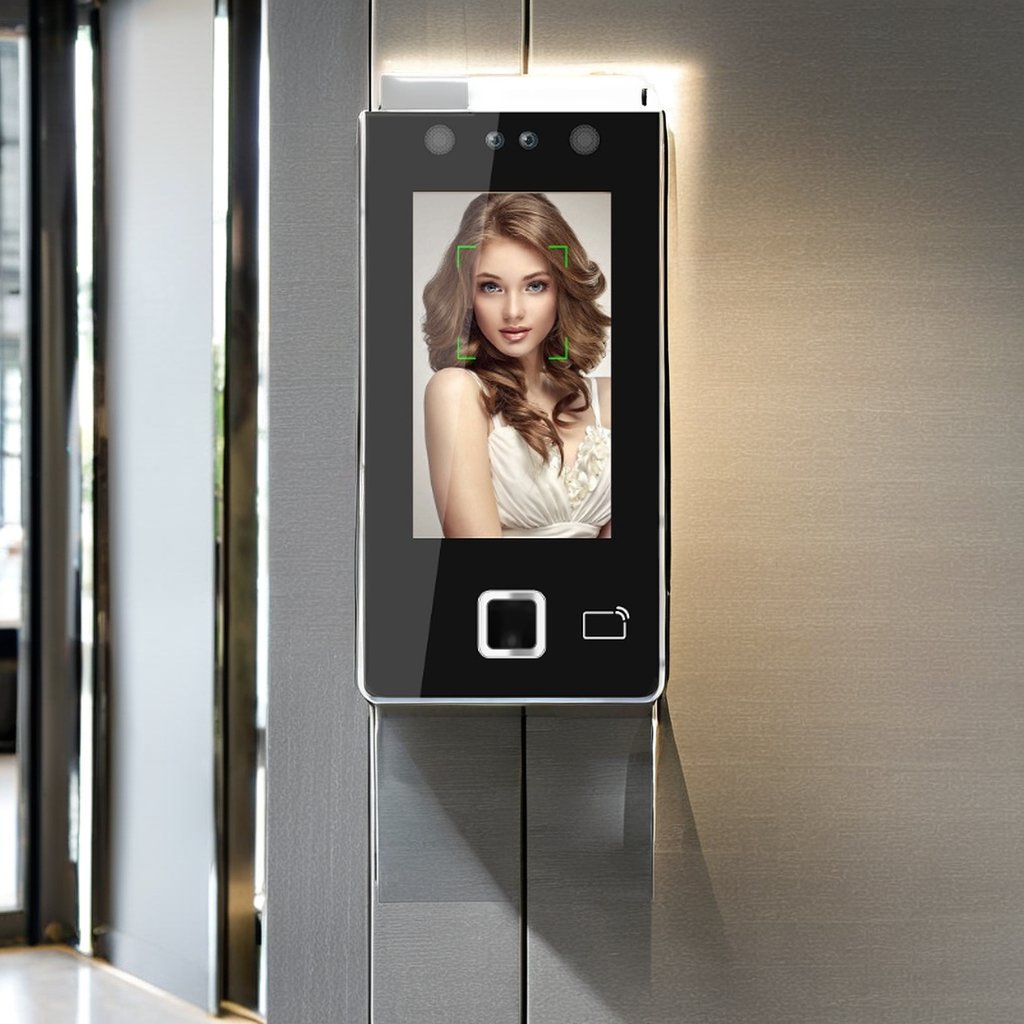 K21 IP Security Access Control Terminal Hot Selling Night Vision Palm Fingerprint Recognition Includes Time Attendance Software