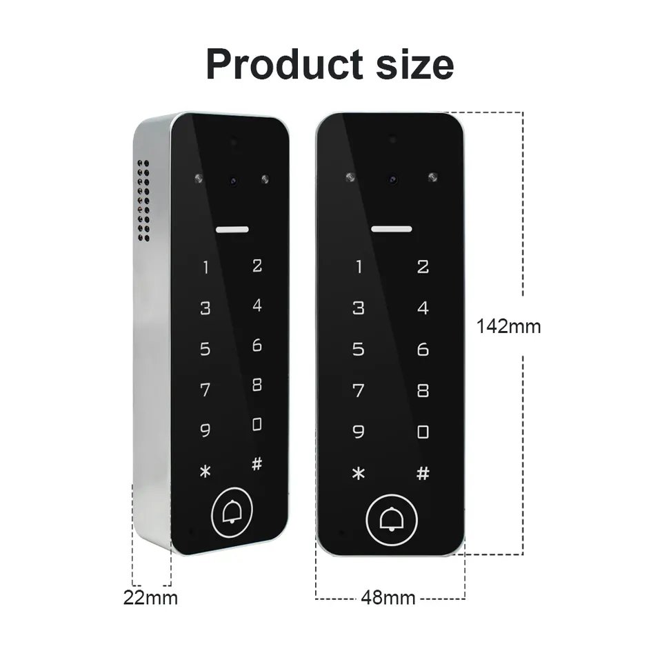 Secukey Economic 125Khz EM Card rfid digital Keypad Access Control System,Smart WiFi Video Intercom Access with Doorbell