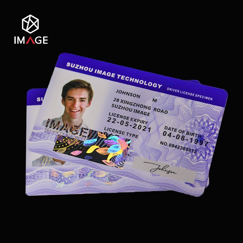 Custom Printed PVC/Polycarbonate Hologram Id Card, Hologram Security Id Card for Identity Protection