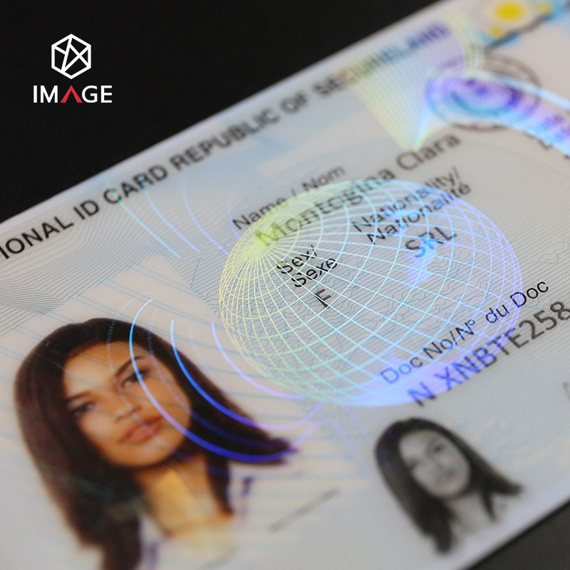 Custom Printed PVC/Polycarbonate Hologram Id Card, Hologram Security Id Card for Identity Protection