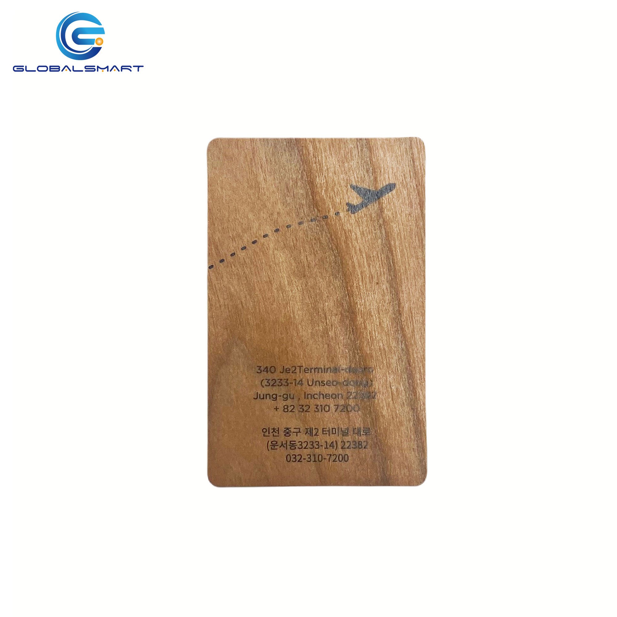 13.56Mhz Eco friendly Bamboo Wooden RFID Access Control Hotel Key Card Wood NFC Card for Hotels