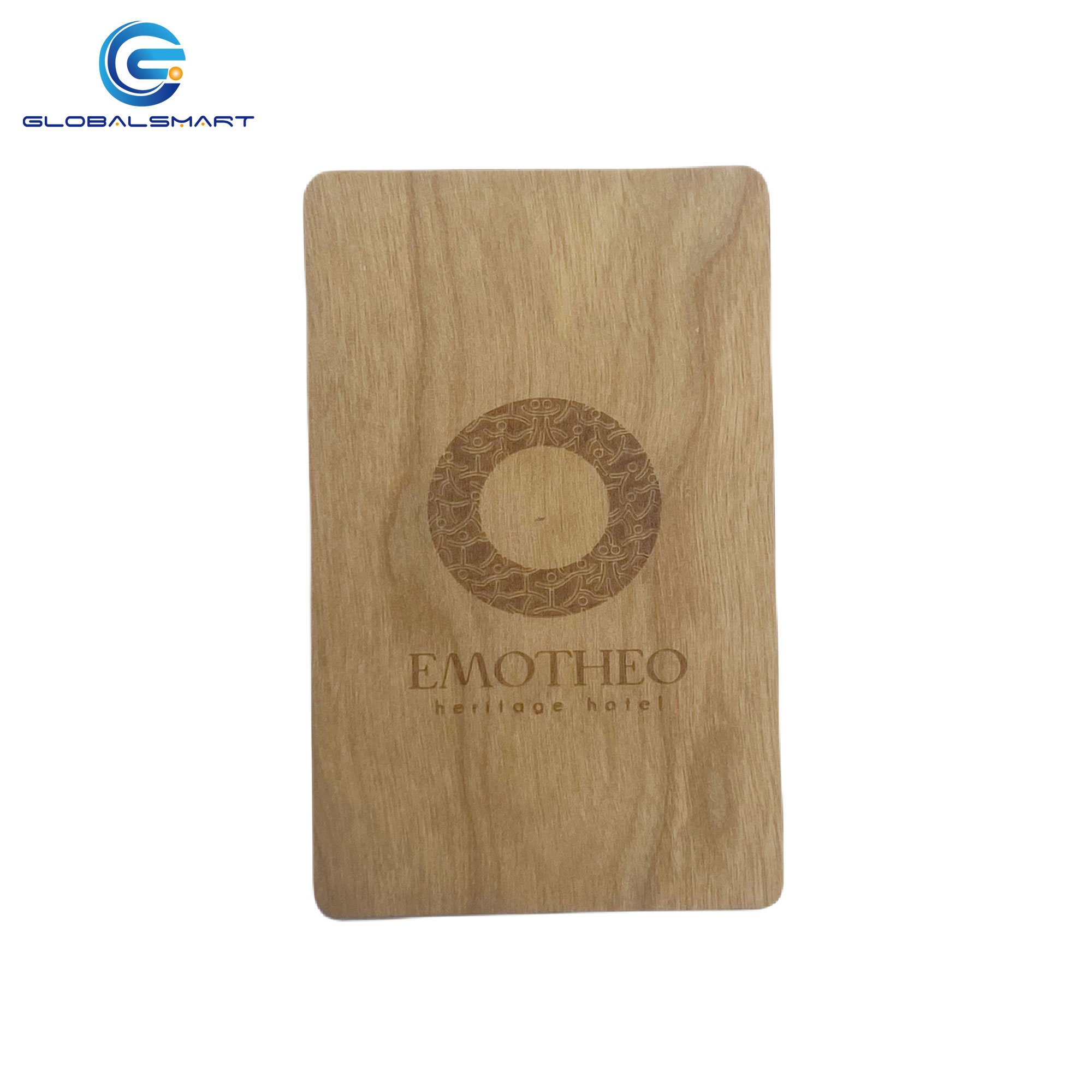 13.56Mhz Eco friendly Bamboo Wooden RFID Access Control Hotel Key Card Wood NFC Card for Hotels