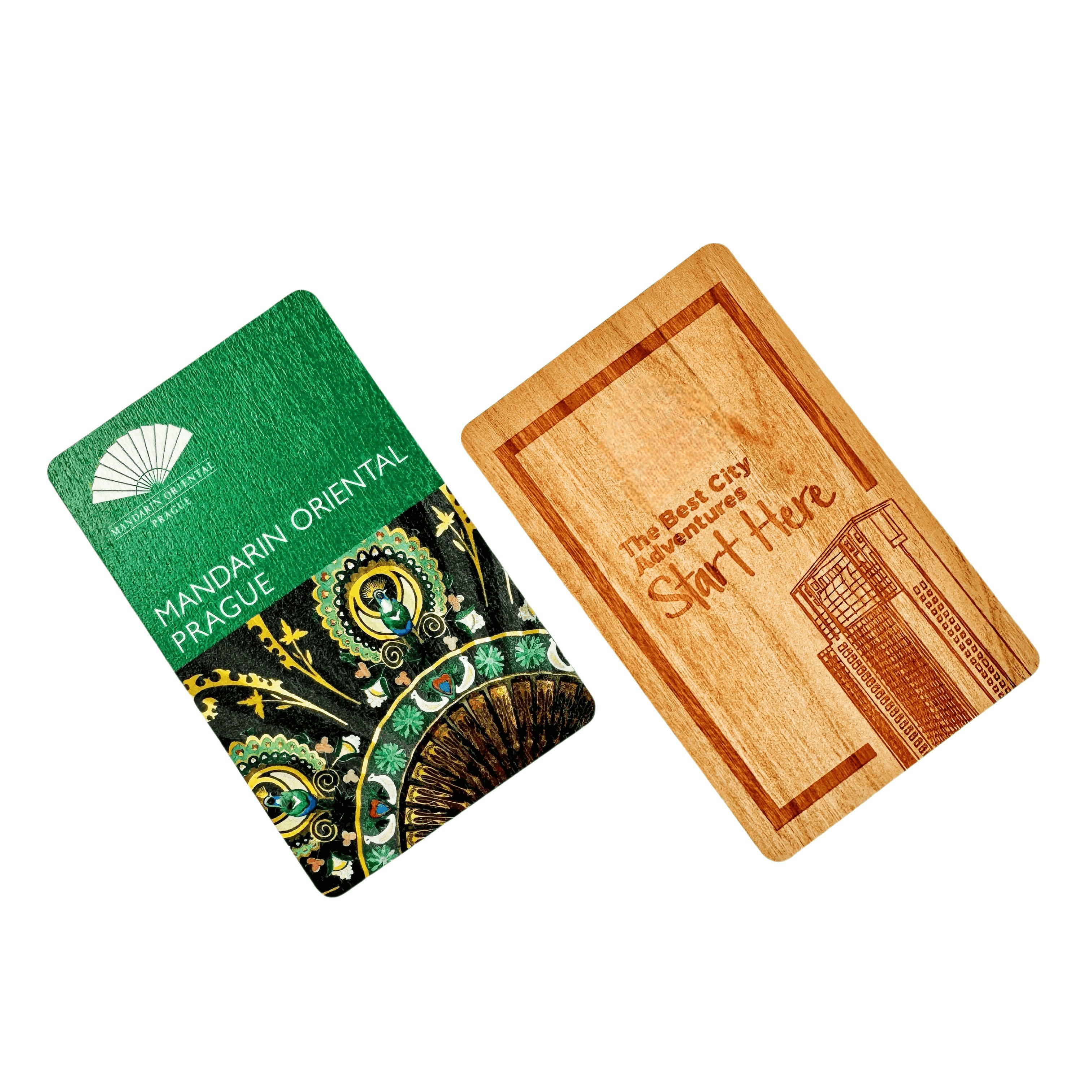 13.56Mhz Eco friendly Bamboo Wooden RFID Access Control Hotel Key Card Wood NFC Card for Hotels