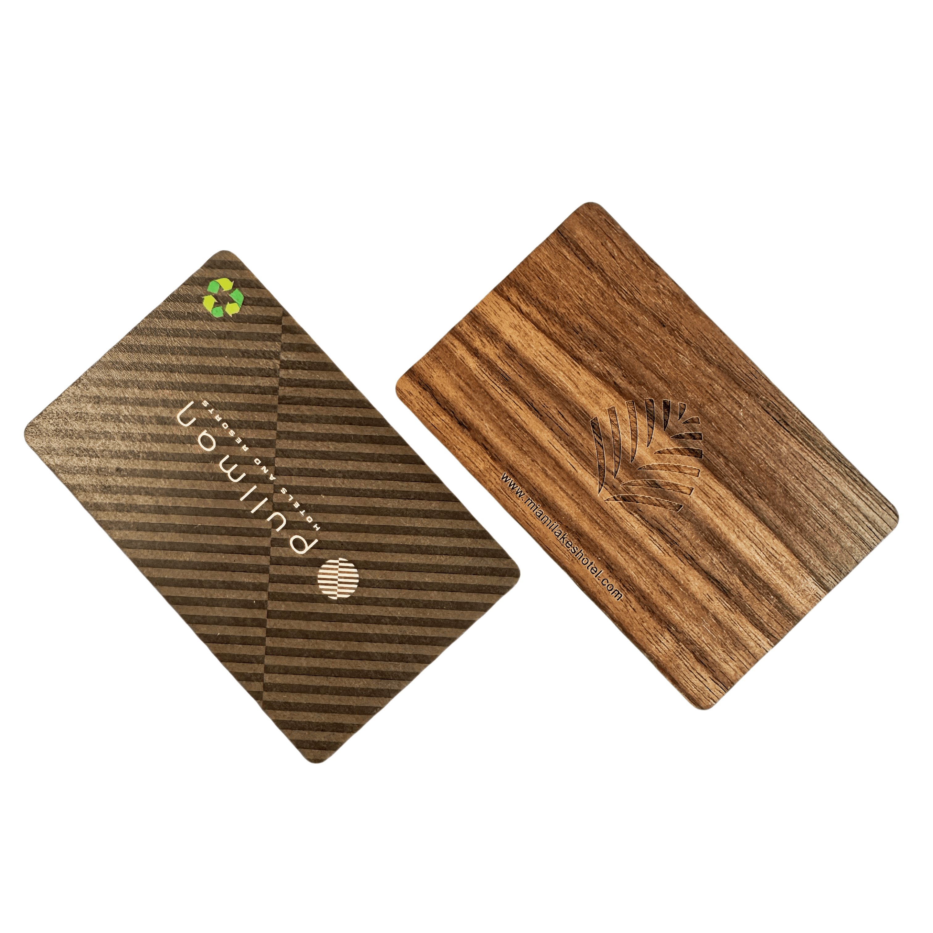 13.56Mhz Eco friendly Bamboo Wooden RFID Access Control Hotel Key Card Wood NFC Card for Hotels