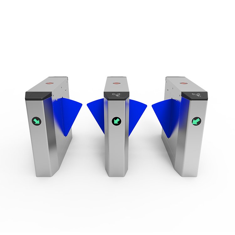 Flap Barrier Gate Turnstile Electric Smart Turnstile Entrance Control System High Quality For Gym School Hospital Office