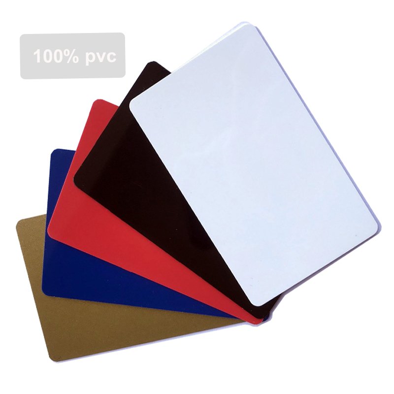 Waterproof black Plastic PVC printer 125 khz 13.56MHz contactless Student ID Hotel key cards Access control NFC RFID PVC card