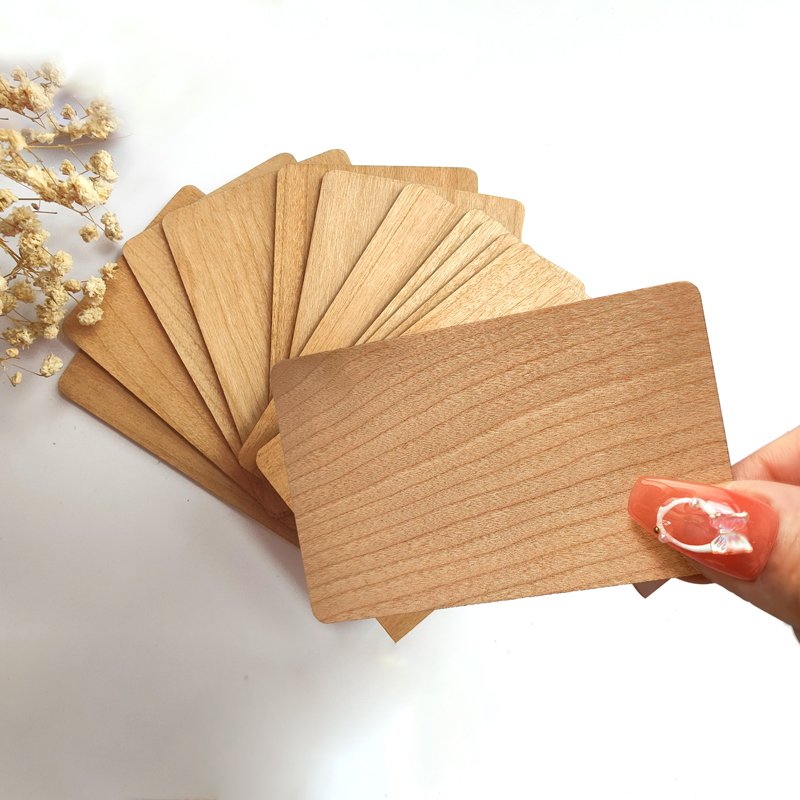 ISO14443A N 213 215 216 RFID Smart hotel key RFID cards URL social media bamboo wood wooden access control business NFC card