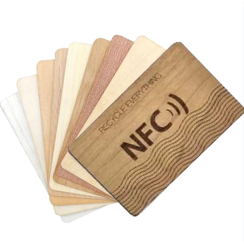 ISO14443A N 213 215 216 RFID Smart hotel key RFID cards URL social media bamboo wood wooden access control business NFC card