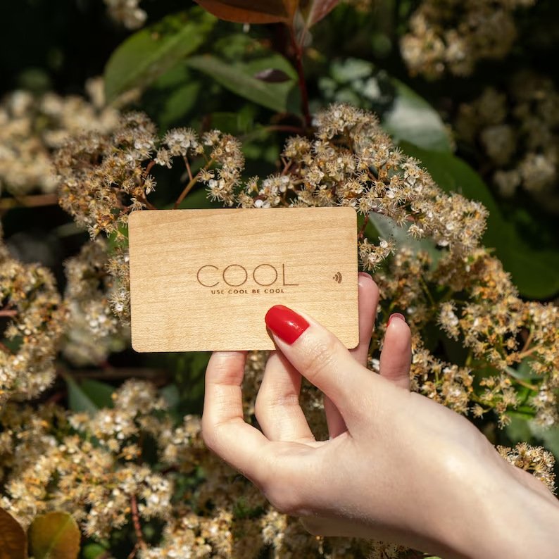 Programmable bamboo wood nfc business cards custom rfid wooden card rfid Chip Laser Engraved Nfc Wood Access Control Card