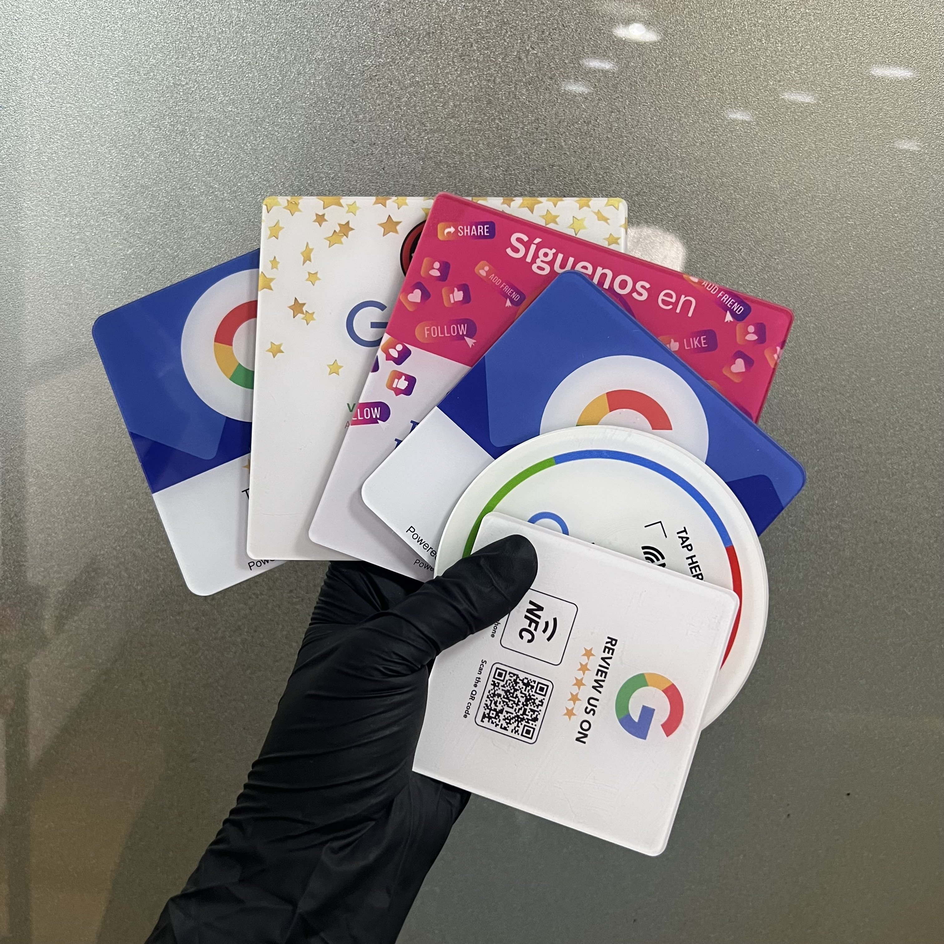 Access Control Nfc Tag Acrylic Google Review Nfc Card Sticker