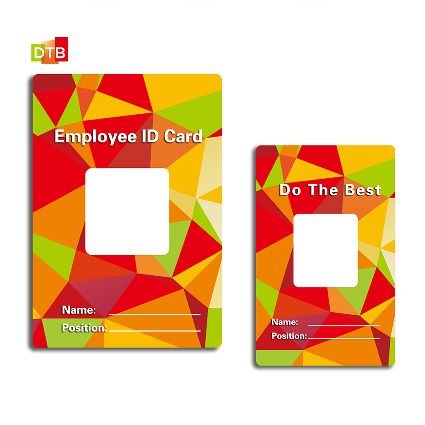 Customize RFID/NFC Plastic Card Smart Employee ID Badge Card Conference Event Pvc Photo polycarbonate ID Card
