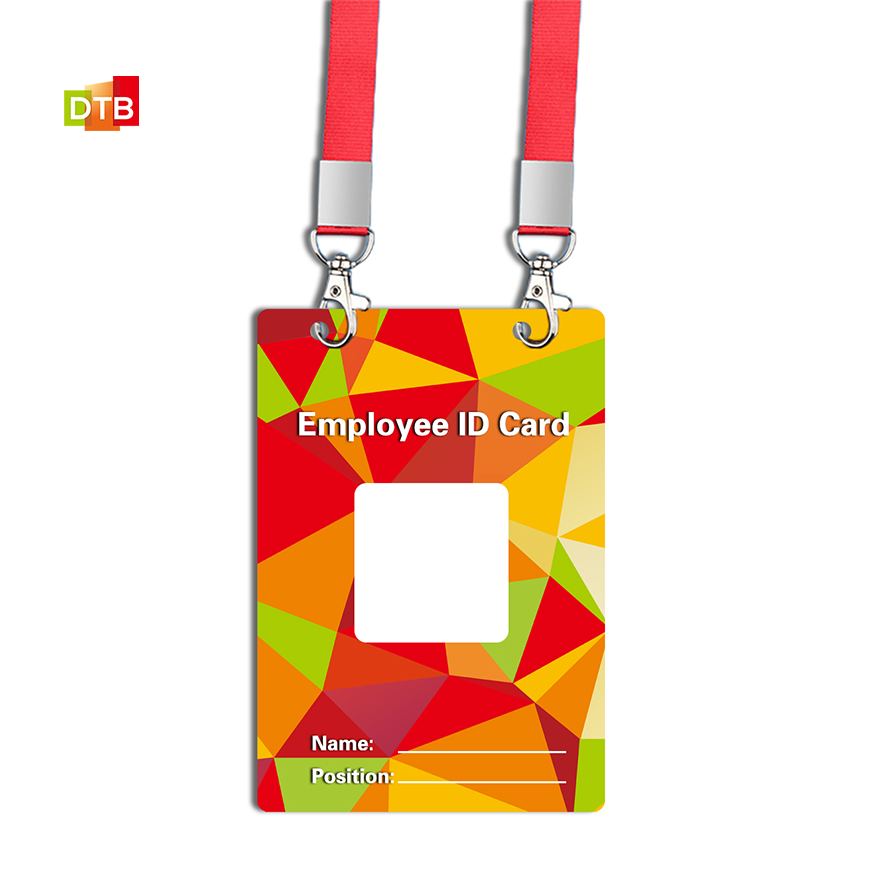 Customize RFID/NFC Plastic Card Smart Employee ID Badge Card Conference Event Pvc Photo polycarbonate ID Card