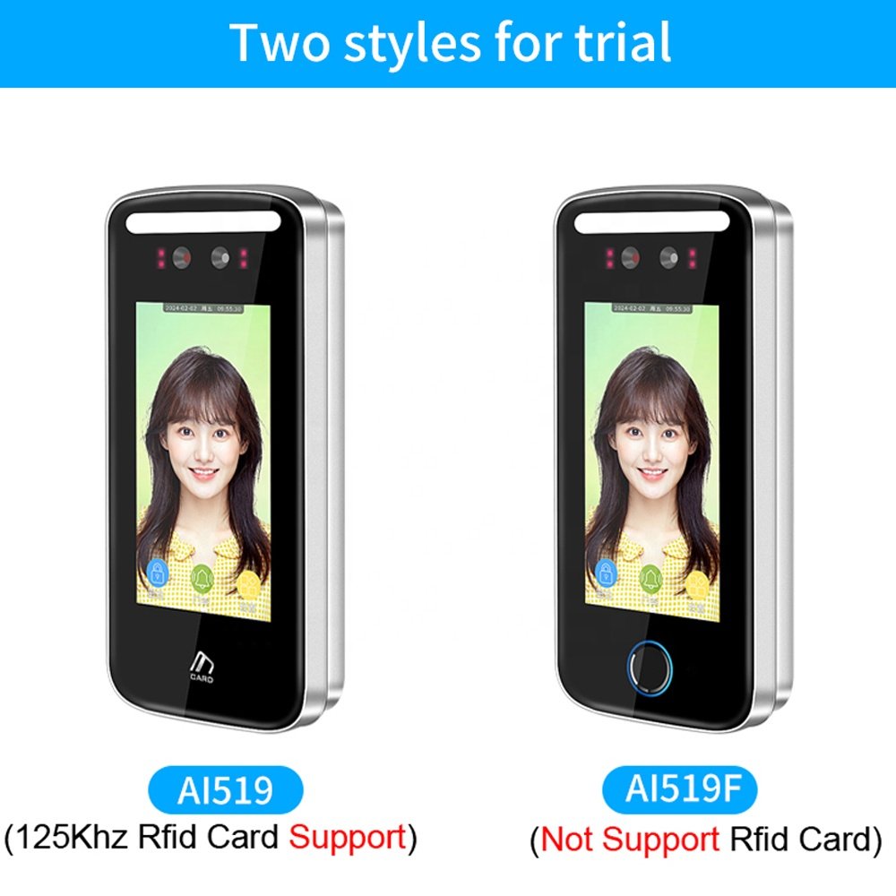 Tuya APP Face Attendance WIFI remote control Access Control fingerprint Unlock AI Face Facial Recognition RFID Card Password