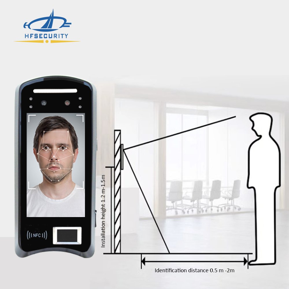 HFSecurity X05 Free SDK Android 11 Face Recognition Attendance Machine Fingerprint Time Biometric Access Control Products