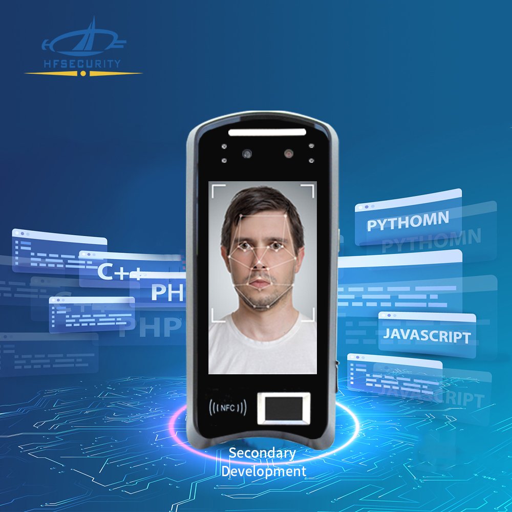 HFSecurity X05 Free SDK Android 11 Face Recognition Attendance Machine Fingerprint Time Biometric Access Control Products