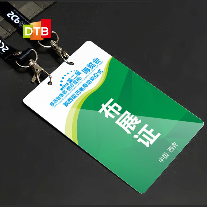 Customize RFID/NFC Plastic Card Smart Employee ID Badge Card Conference Event Pvc Photo Badge Card