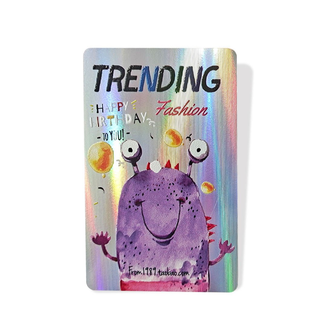 No Scratches CR80 Rainbow NFC Holographic Printable PVC Blank Card with ntag213 chip Access control card