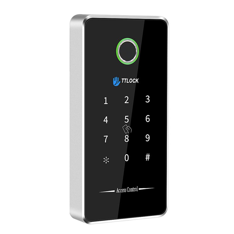 Metal Waterproof Bluetooth Smart Phone Ttlock app Touch Keypad Fingerprint access control card reader system