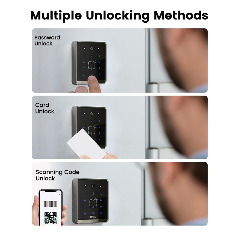 AC8632 WG34 RS232 RS485 Access Control Machine with Touch Keypad Password IC Card Reader for Attendance or Door Opening
