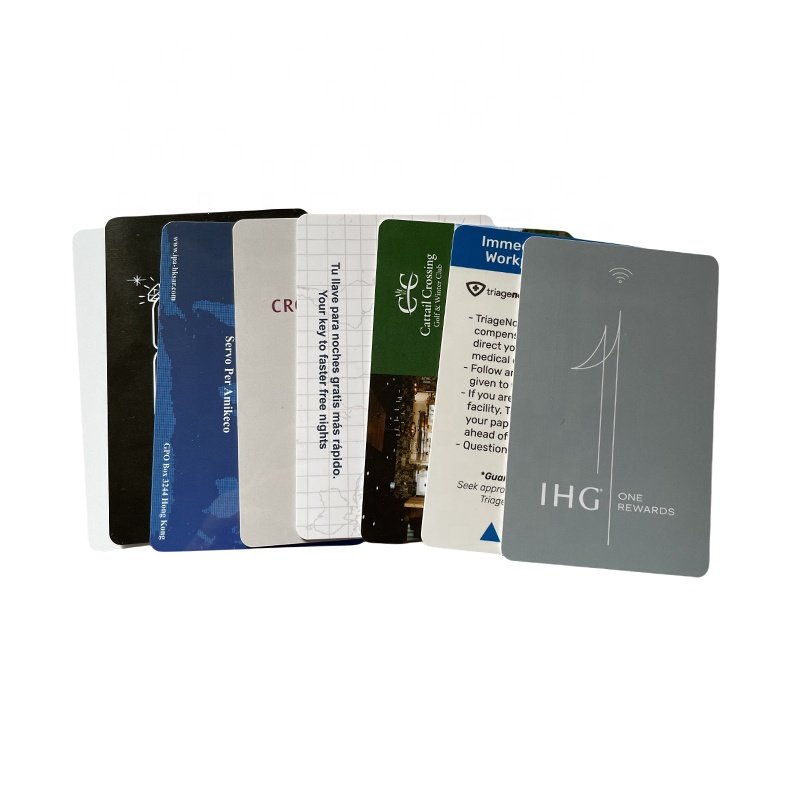 Customizable NFC RFID PVC 13.56Mhz Access Control Key Card Hotels