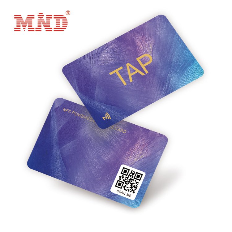 Free Sample Custom QR Code Tap Business Social Media RFID NFC Card