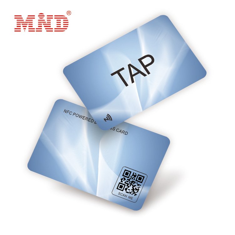 Free Sample Custom QR Code Tap Business Social Media RFID NFC Card