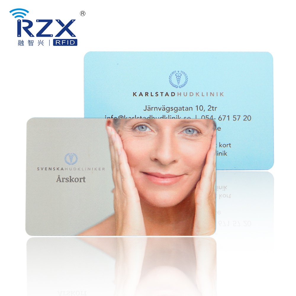 RFID 13.56MHz MIFARE card 1k Hotel access control key card 85.5*54*0.9mm size custom logo printable card