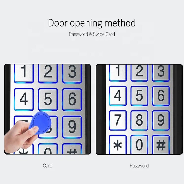 7612 Smart Metal Case Office Door Lock Access Control System Standalone Proximity RFID Card Keypad Access Controller