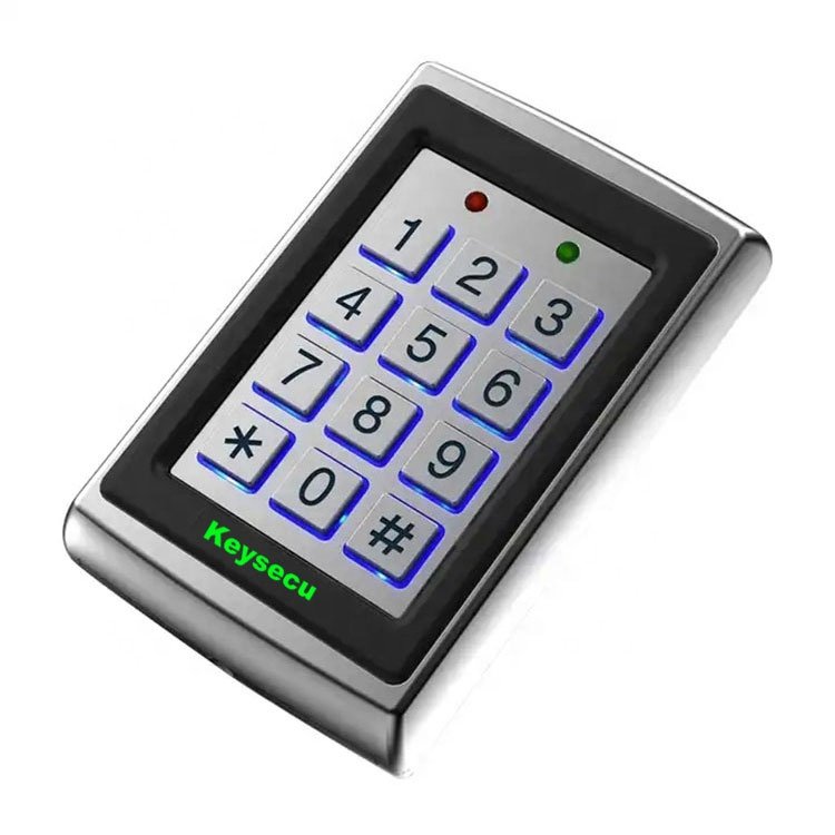 7612 Smart Metal Case Office Door Lock Access Control System Standalone Proximity RFID Card Keypad Access Controller