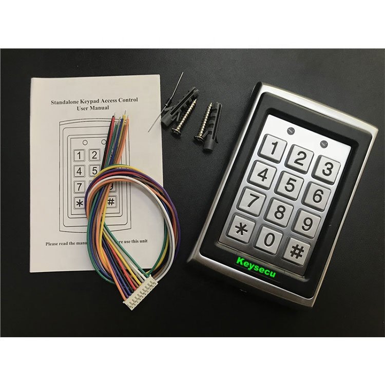 7612 Smart Metal Case Office Door Lock Access Control System Standalone Proximity RFID Card Keypad Access Controller