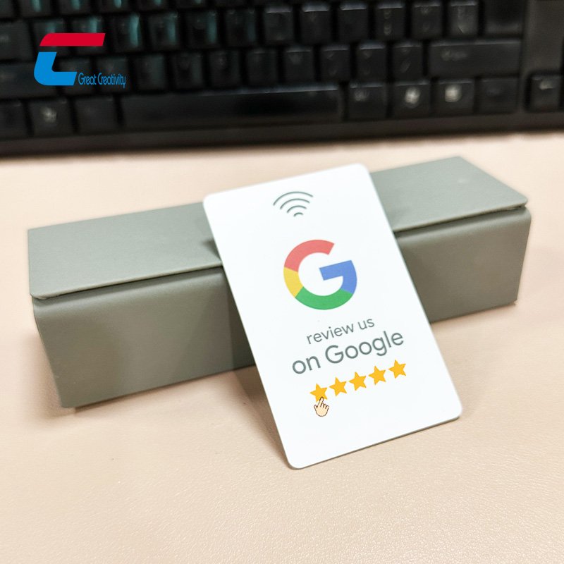 13.56Mhz NFC Chip Google Review RFID Card Custom NFC Social Media Card Review On Google