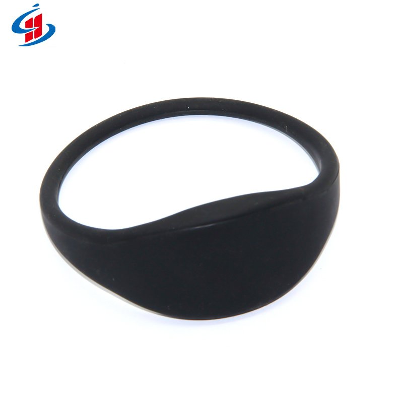Free Sample 13.56mhz F08 NFC Payment Bracelet Wristband Dual Color Wristband for Access Control Card