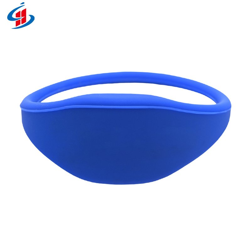 Free Sample 13.56mhz F08 NFC Payment Bracelet Wristband Dual Color Wristband for Access Control Card