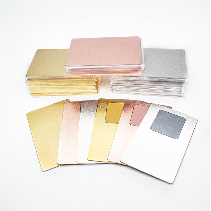 Manufacturer Customized Metal Nfc Card Memory Matt Black Blank Rfid Metal Contactless Business Card