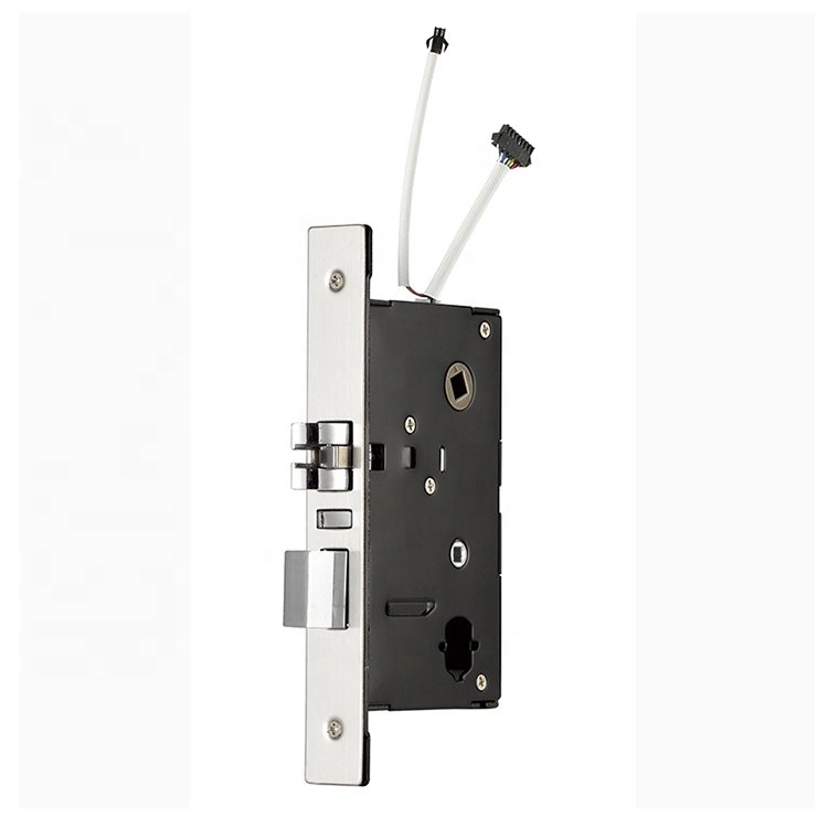 Electronic Programmable Stainless Steel RFID IC Room Key smart Card door Locks RF Hotel Access Control Locks for wooden door