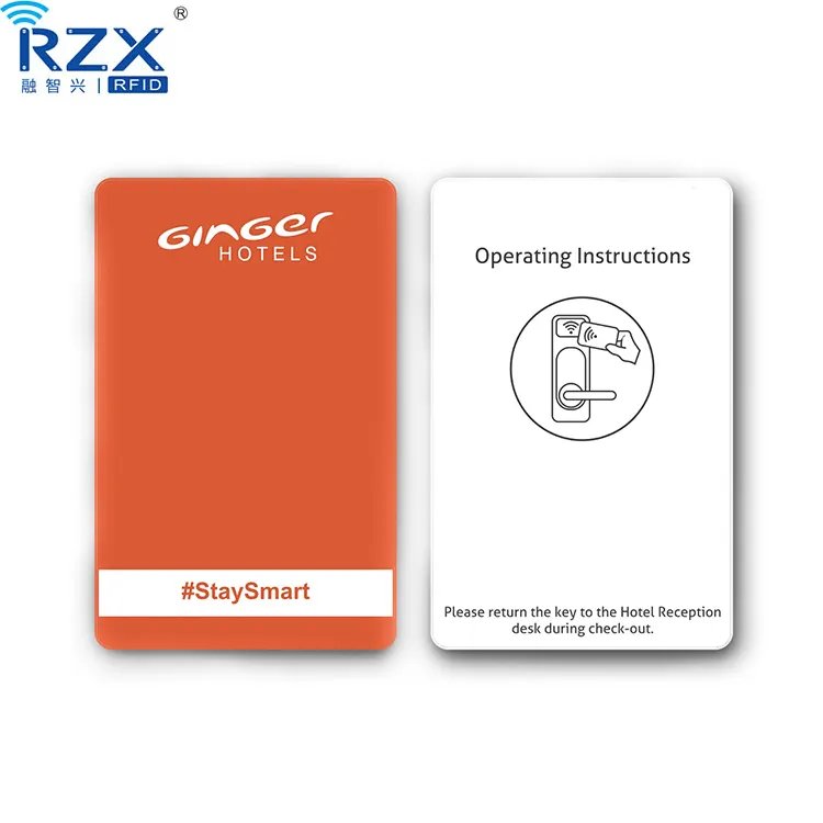 CR80 Plastic PVC Contactless MIFARE Ultralight EV1 13.56mhz Rfid Card HF Smart Card Rfid Key Card Hotel Door Lock