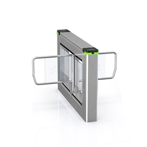 Optical Swing Turnstile By Swiping Card RFID intelligent collector full height swing gate for gate entry pass system