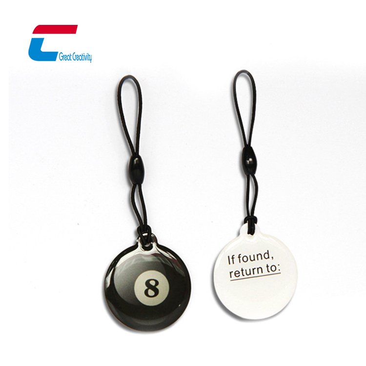 Custom Waterproof PET PVC Domed Epoxy NFC Keychain NTAG 213 NFC Smart Keychain Card