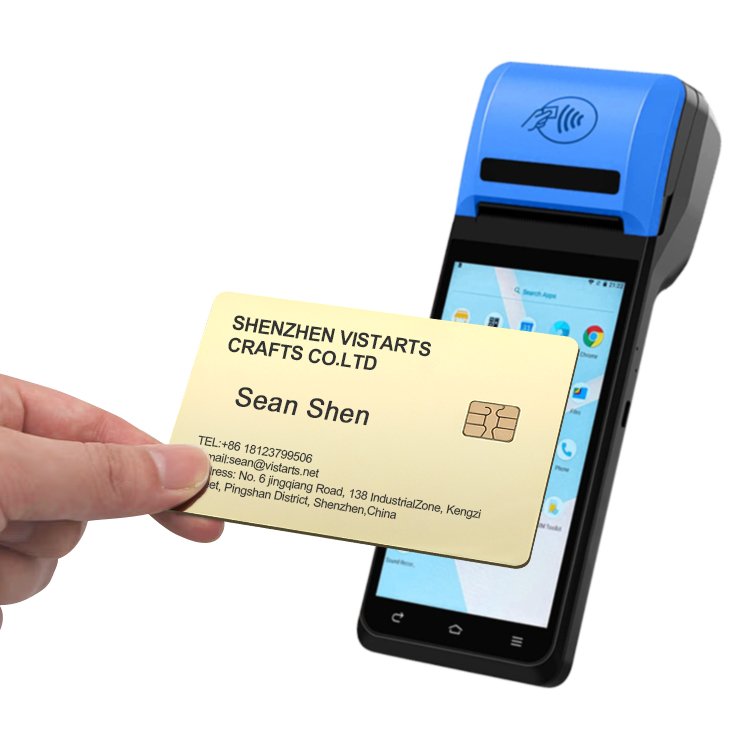 Custom Metal Bank Cards Chip Laser Engraving Blank 24k Gold Mirror Steel NFC Metal Card Credit for Business Gift