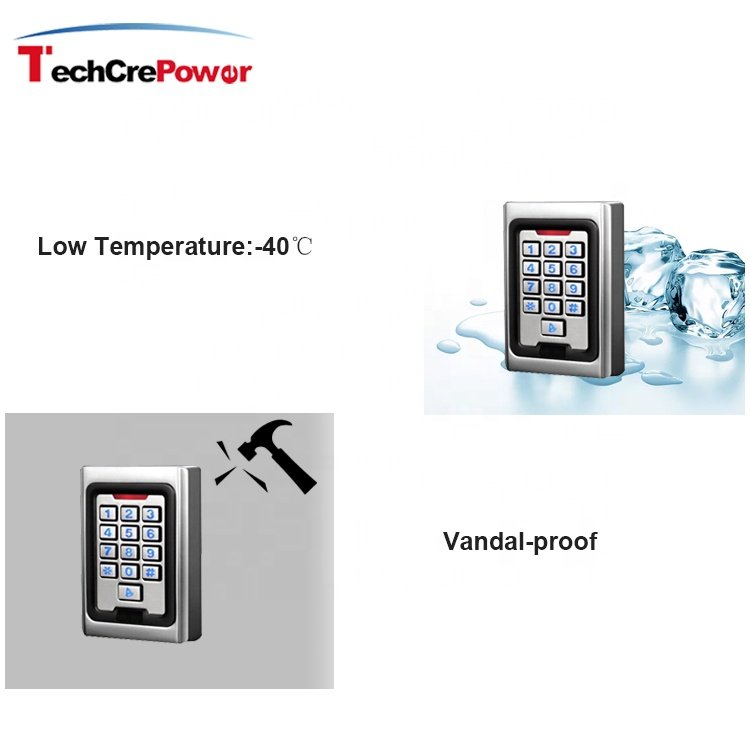 Shenzhen Security Metal Wiegand Standalone Keypad Entry Access Control RFID Card Reader Commercial Access Control Systems