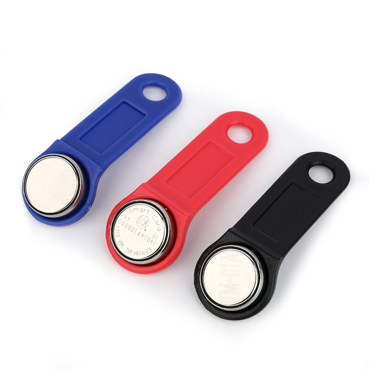 Custom Handle touch Memory Readable Writable card RW1990 TM card ibutton for access control system