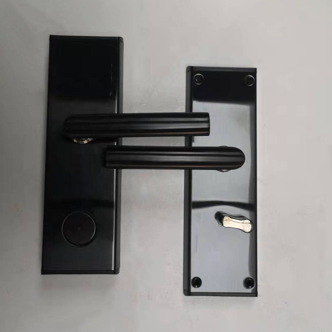 TUYA Smart Hotel Lock 13.56MHz MF Card Access door lock WiFi APP Remote Control Wood Tuya Hotel SaaS System
