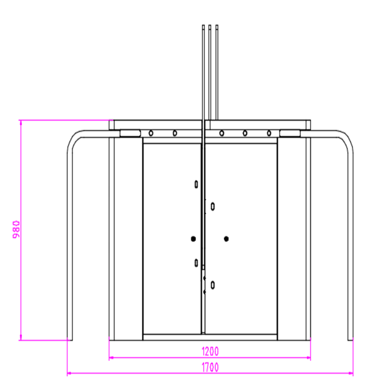 Rfid Card Reader Security Gate Pass Automatic-Rfid-Turnstile-Gate Sliding Turnstile