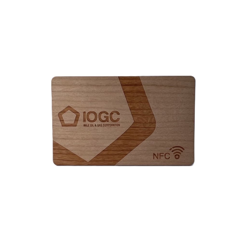 13.56MHz Printing NFC Wooden Card Cherry Wood Bamboo Access Control Card Smart Wood Card