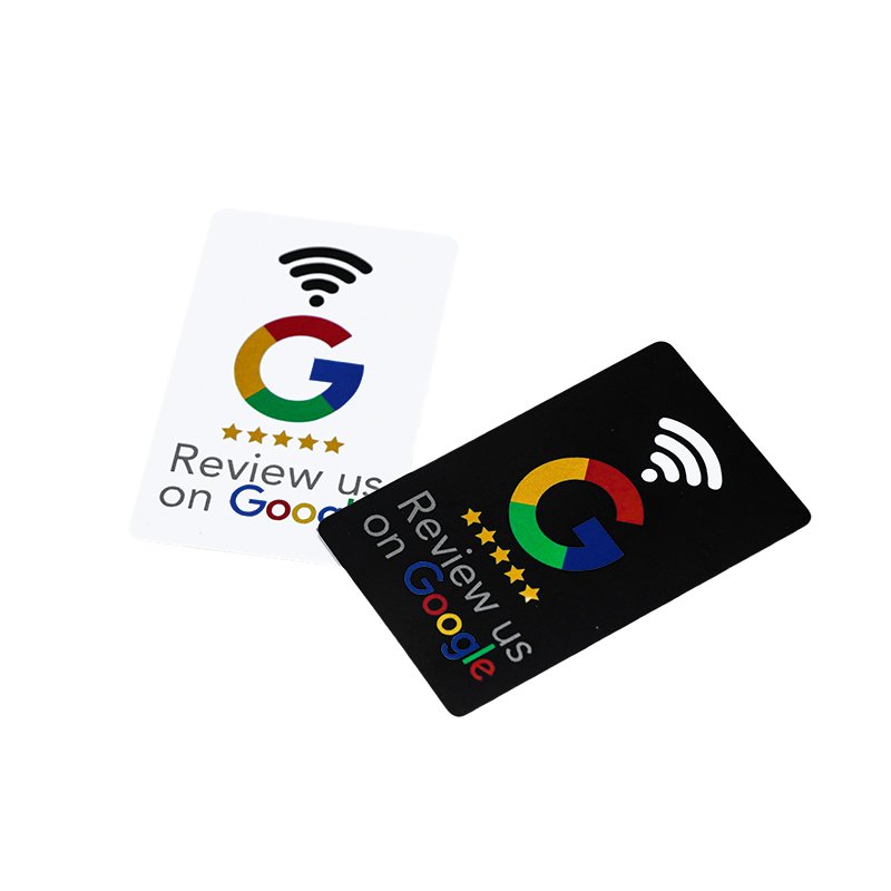 custom printed google nfc google gift cards programmable qr codes social media plastic payment reviews