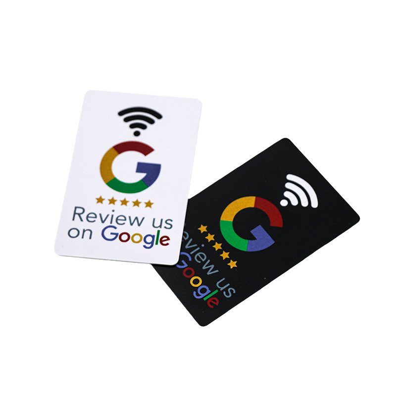 custom printed google nfc google gift cards programmable qr codes social media plastic payment reviews
