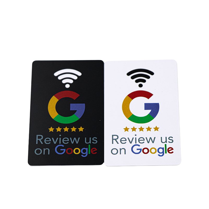 custom printed google nfc google gift cards programmable qr codes social media plastic payment reviews
