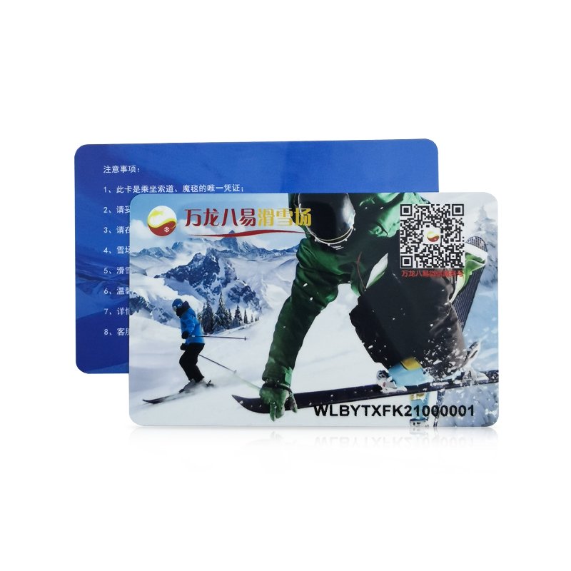Custom printing RFID access control card 13.56Mhz MF EV1 EV3 8kb nfc blank printable card for skiing