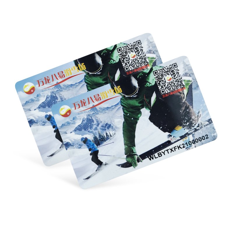 Custom printing RFID access control card 13.56Mhz MF EV1 EV3 8kb nfc blank printable card for skiing