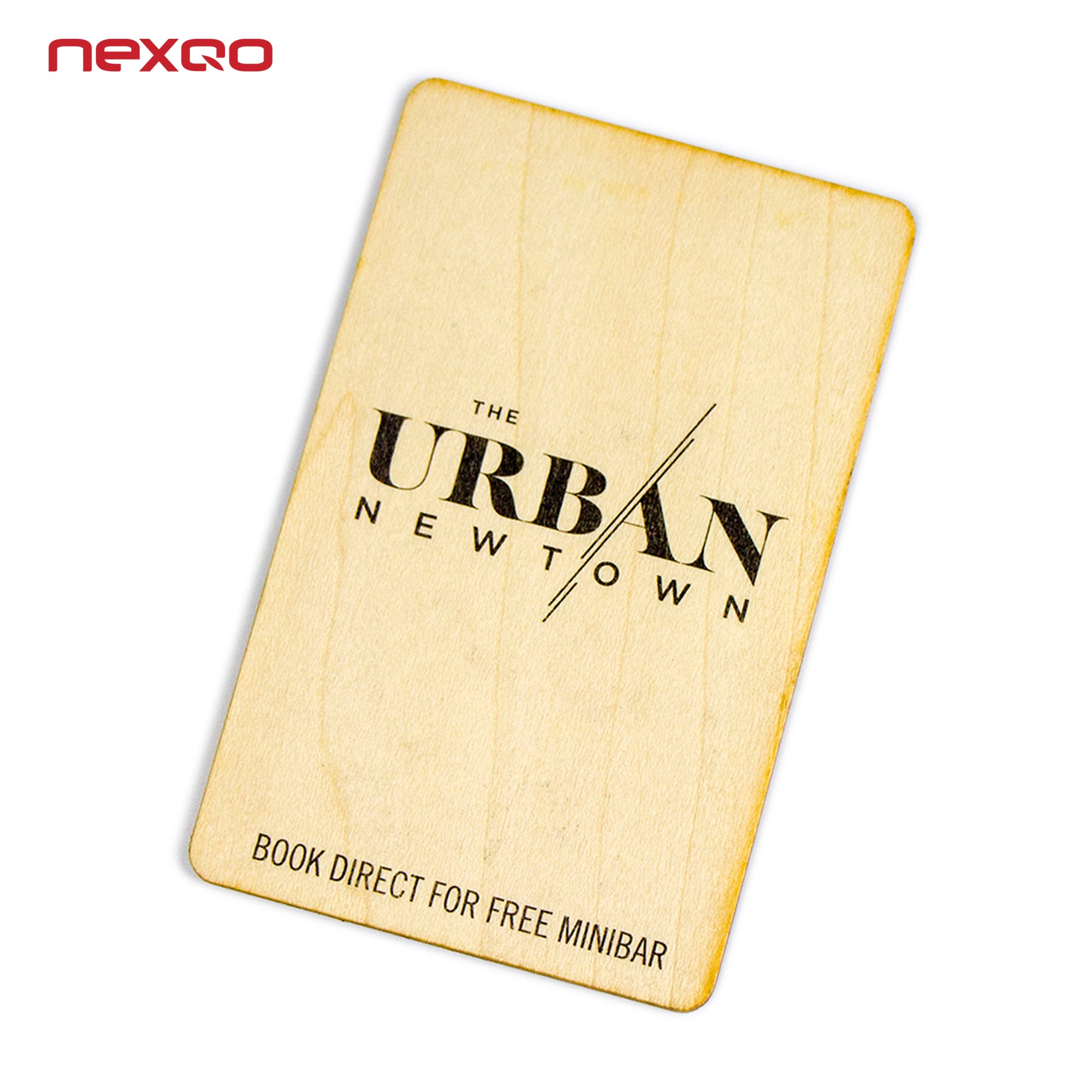 Contactless Smart 13.56MHz Chip Wooden RFID Bamboo Key Card for Hotel